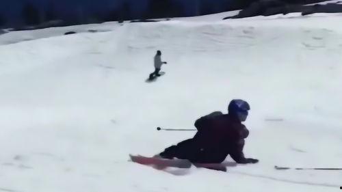 滑雪搞笑视频,搞笑视频集锦